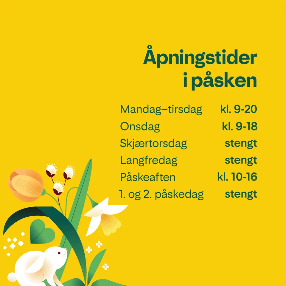 Påsketider for Sandens app og nettside