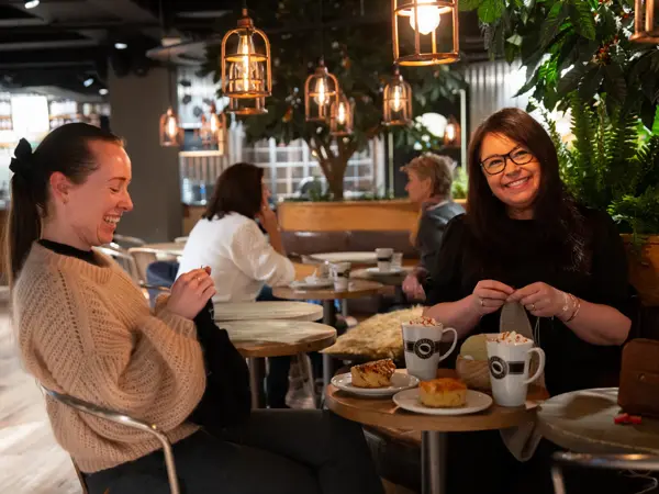 strikkekafe hos Espresso House med Nøstet Mitt