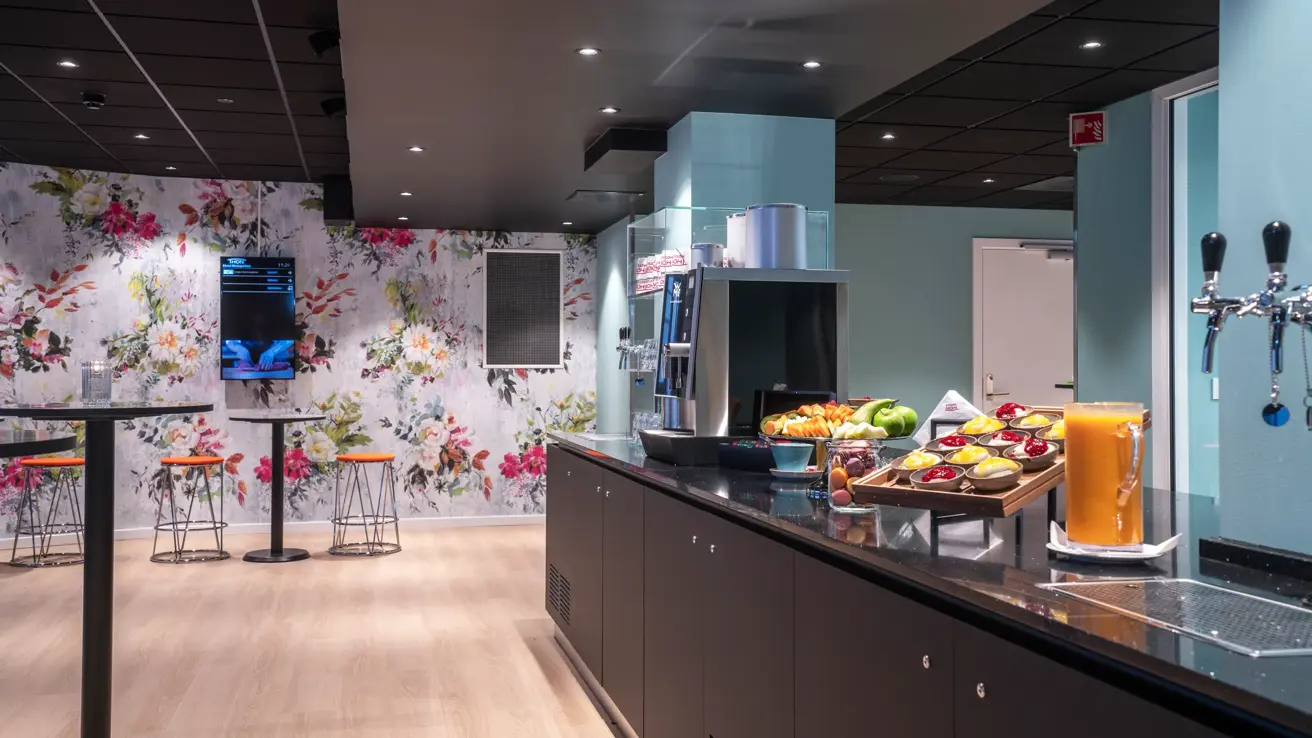 Mingleområde, pausebuffet, frukt