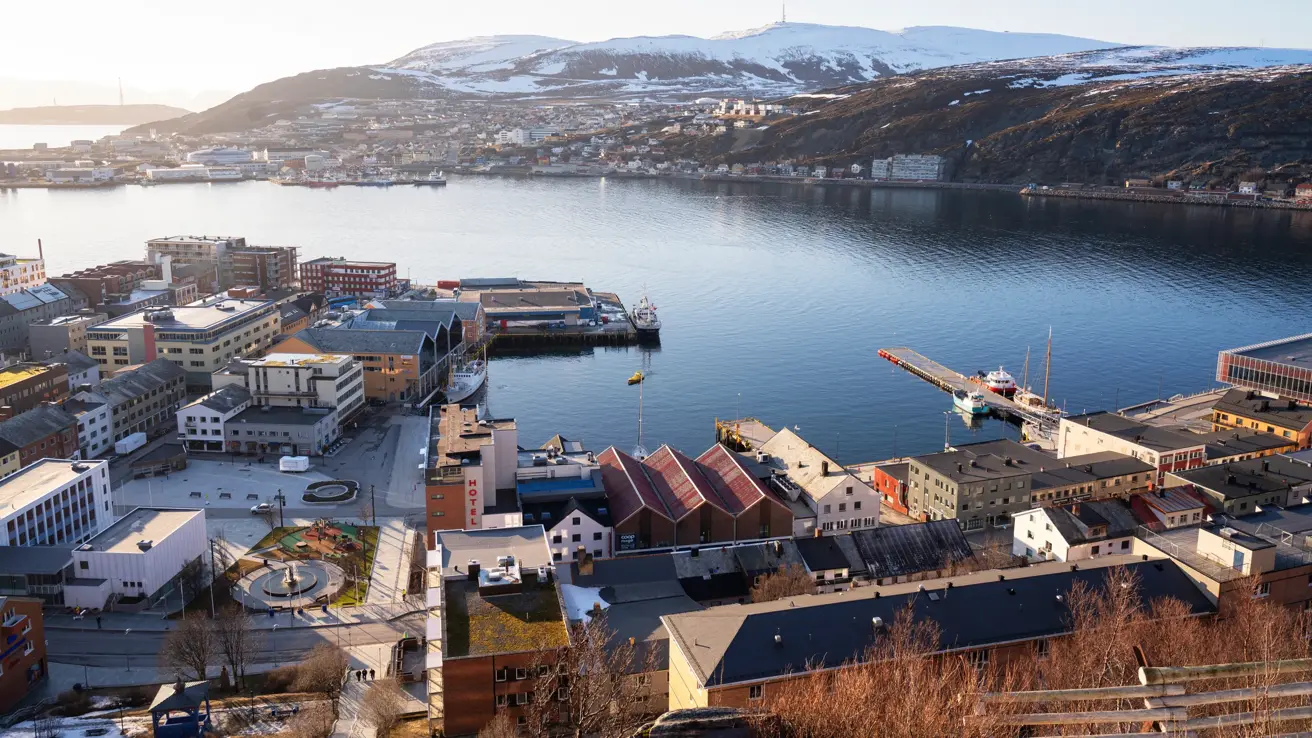 Utsikt fra Salen på Thon Hotel Hammerfest