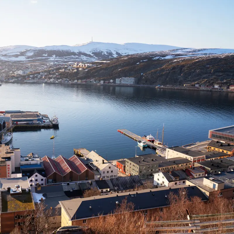 Utsikt fra Salen på Thon Hotel Hammerfest