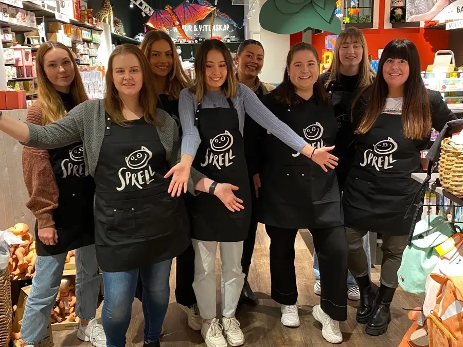 Glade ansatte hos Sprell