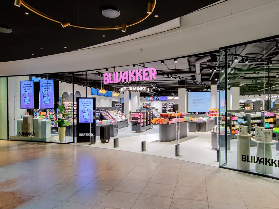 Fasaden til Bli Vakker