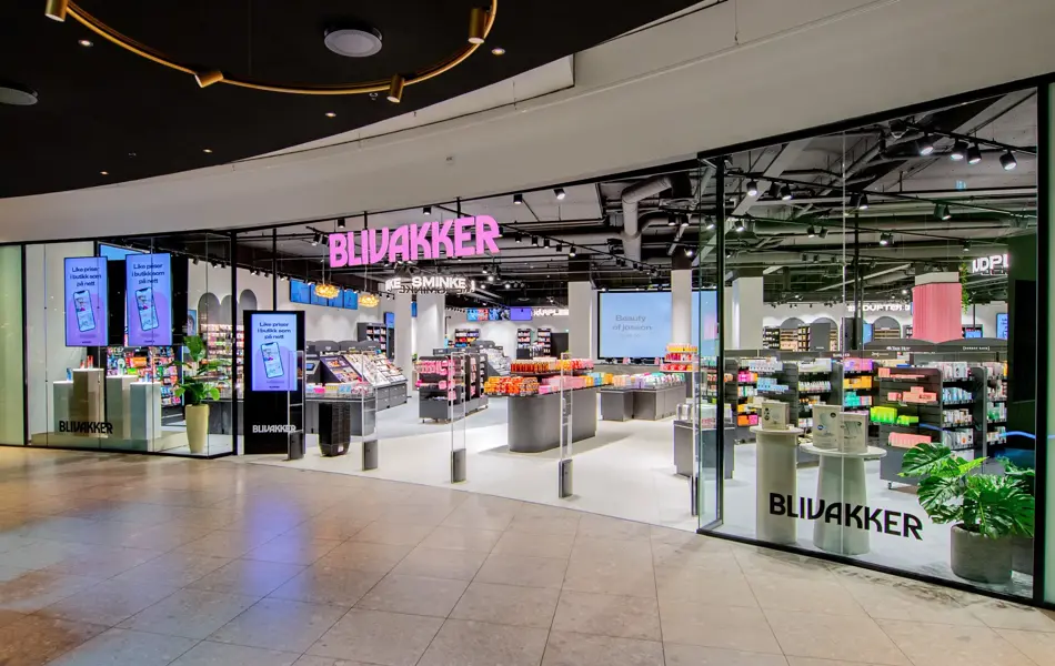 Fasaden til Bli Vakker