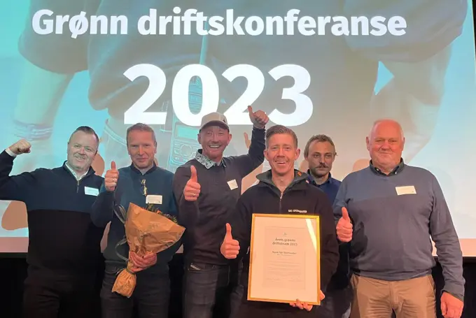 Driftsteamet på Ski Storsenter vant prisen "Årets grønne driftsteam"
