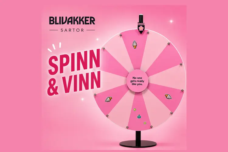 Spinn og vinn hos blivakker