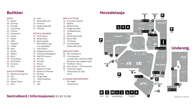 Senterkart: Thon Senter Oasen