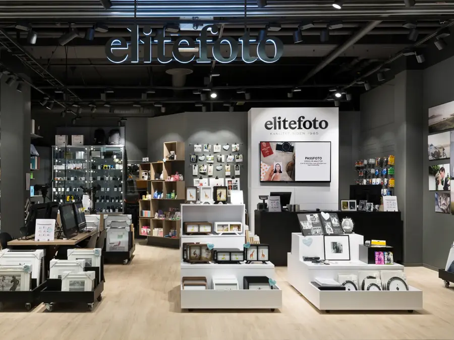 Butikkfasade til Elite foto