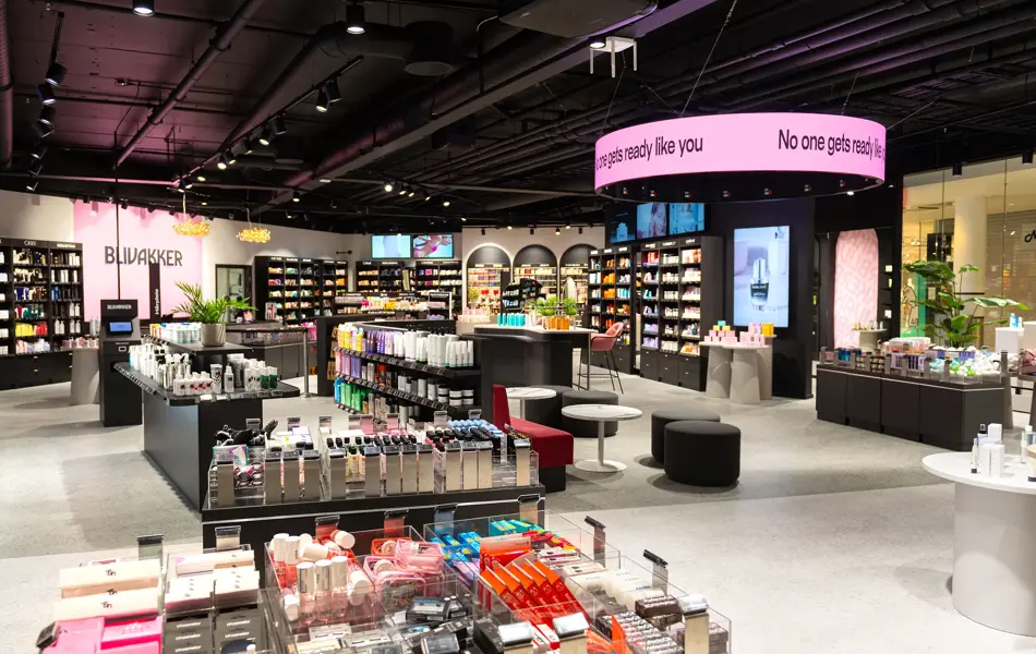 en butikk med kosmetikk