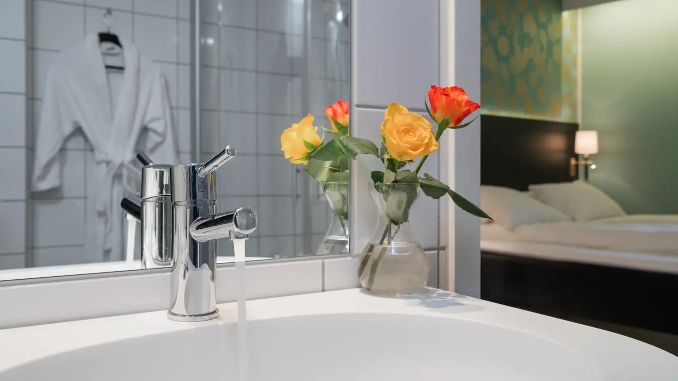 Bad i superior rom på Thon Hotel Nidaros