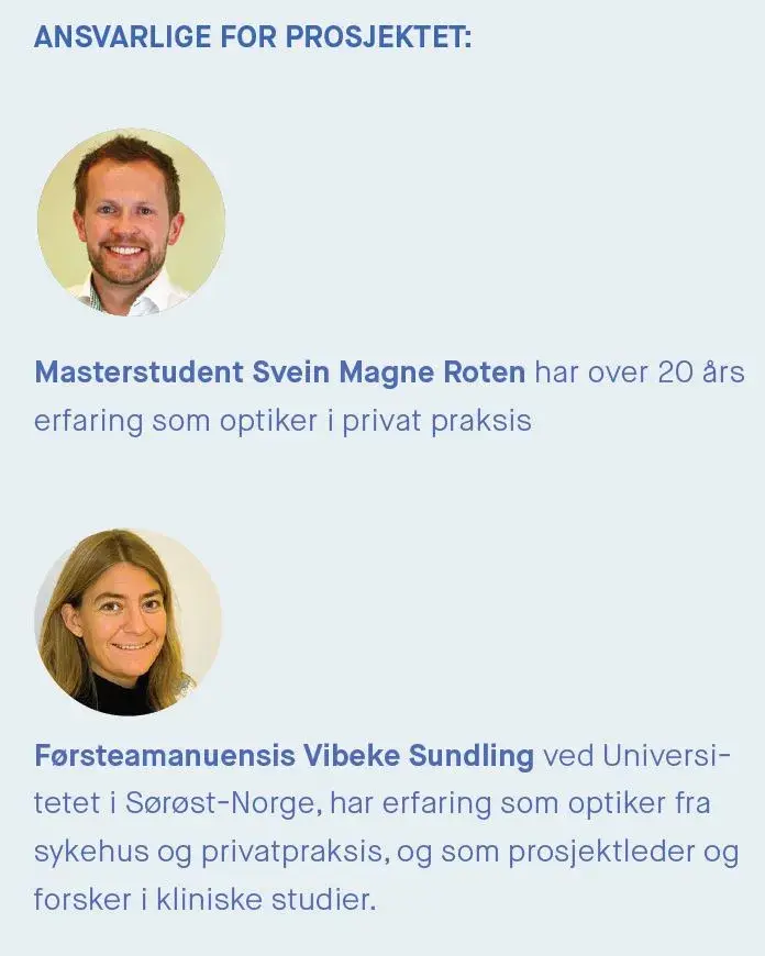 tekst og bilder med informasjon om ansatte