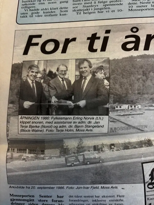 Gamle bilder fra Mosseporten