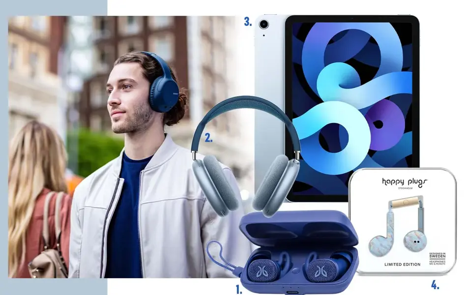 Kollasj av teknologi til reise