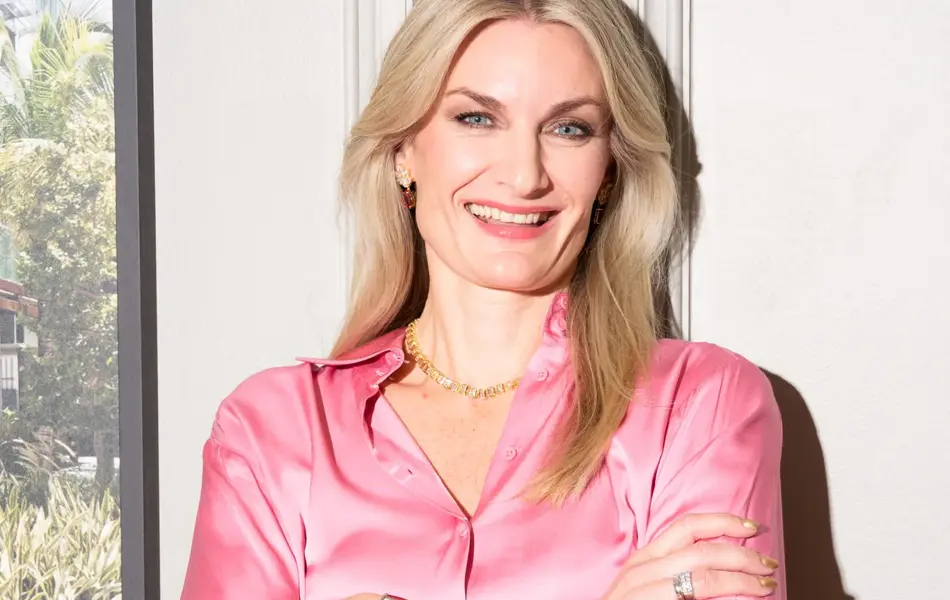 Rosa bluse fra InWear, Olivias Verden.