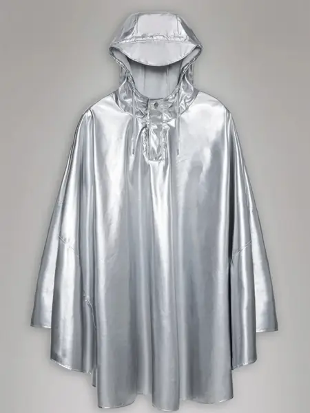 Sølv regnjakke