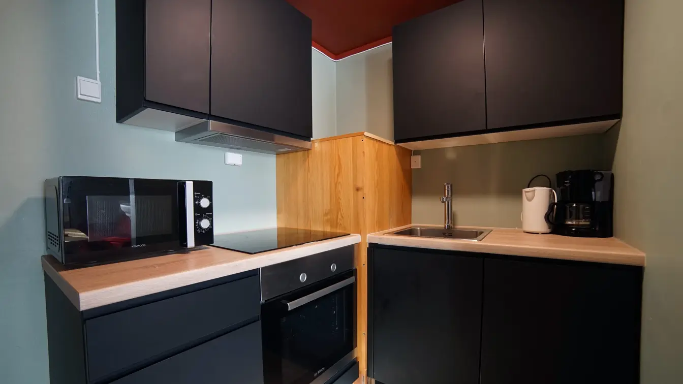 Kjøkken i leilighet på Thon Hotel Skeikampen