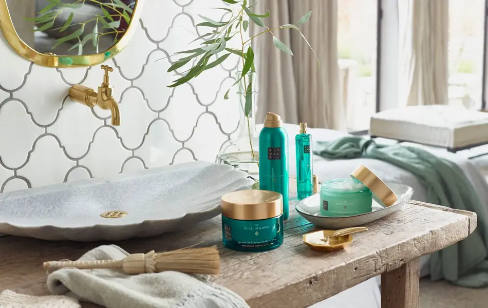 rituals-produkter på baderommet