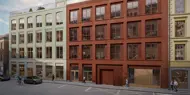 Illustrasjon av fasaden til eiendomsprosjektet Youngs gate 2-4 fra Thon Eiendom.