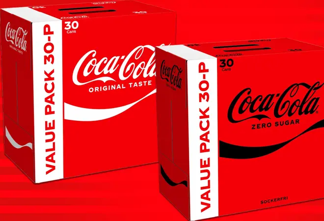 2 st 30-pk coca cola