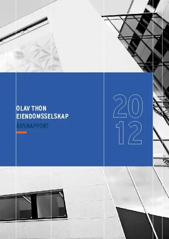 Forsiden av OTE Årsrapport 2012