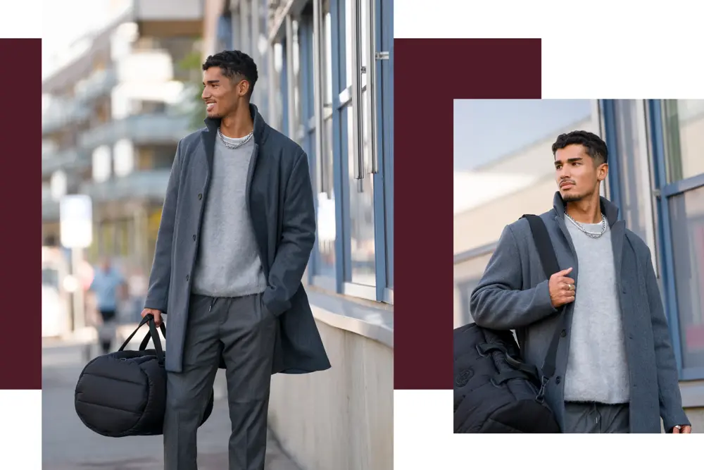 Mann viser høstmote