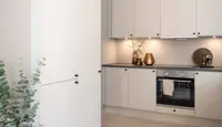 Moderne kjøkken i visningsleilighet på Skårerløkka PREMIUM
