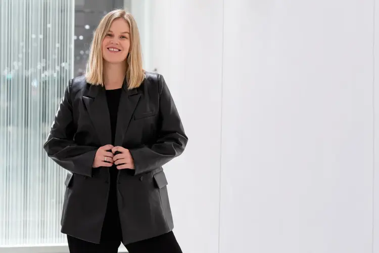 Svart skinnjakke fra Zara 449,-