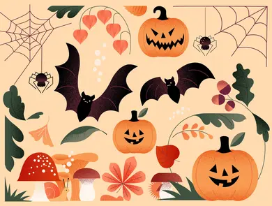 Halloweendekorelementer