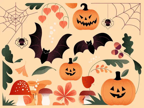Halloweendekorelementer