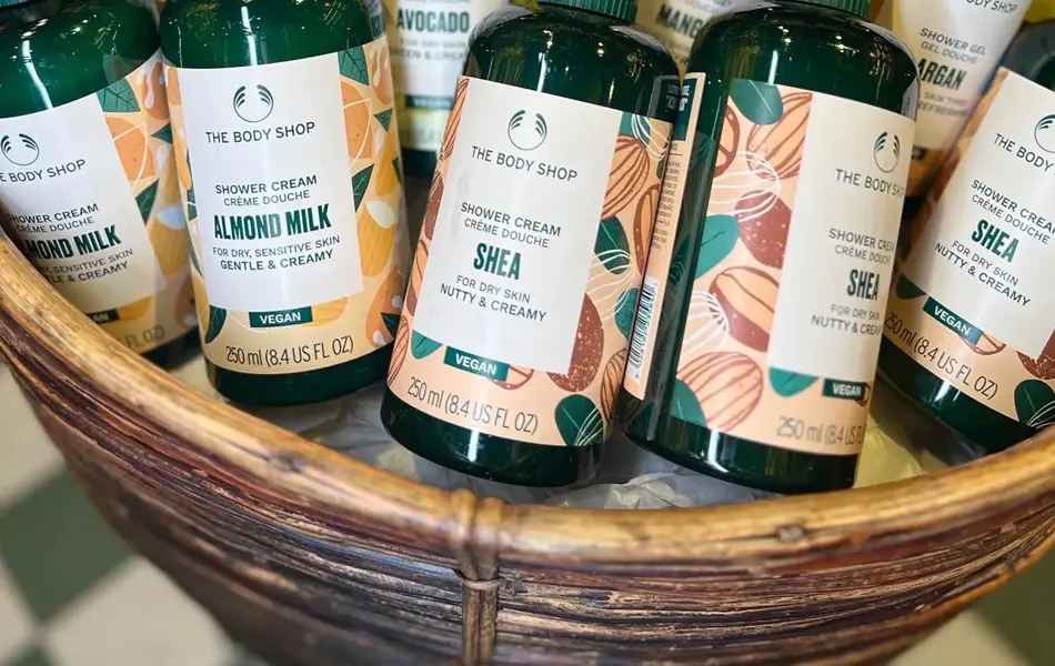 Skjønnhetsprodukter fra the Body Shop