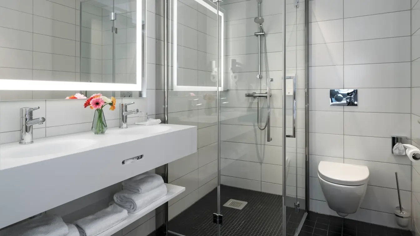 på oppgradert rom på  Thon hotel Terminus i Oslo sentrum nær Jernbanetorget