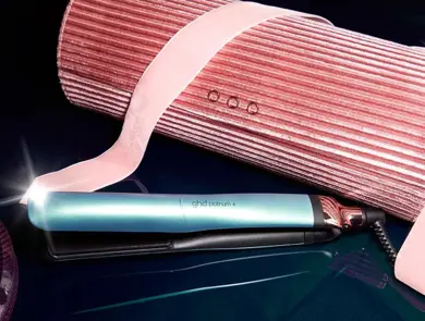 ghd jern  med flott fløyelsetui