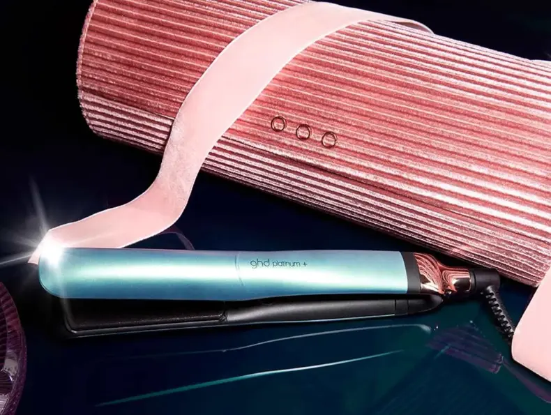 ghd jern  med flott fløyelsetui