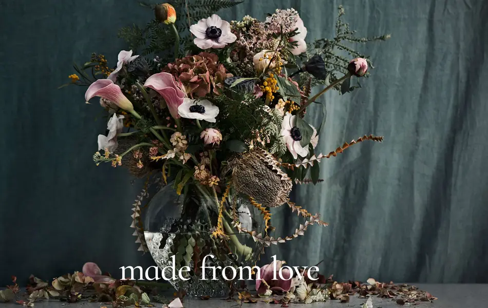 tørkede blomster i vase