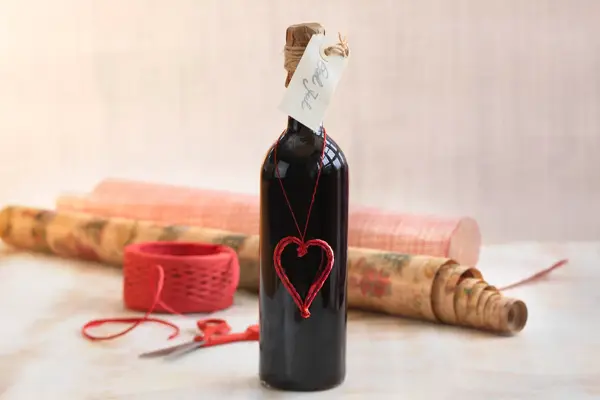 Flaske med hjerte