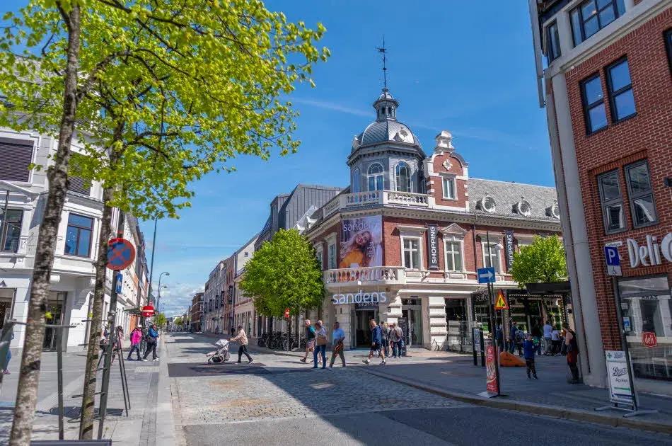 Sandens Shopping Centre Kristiansand City Centre Beautiful Building