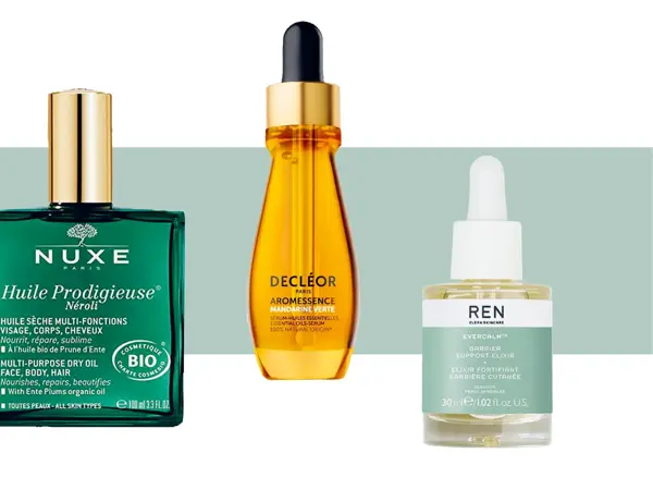 Oljer og serum fra Nuxe, Decleor og REN