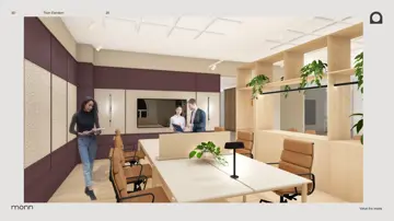 3D-tegning av kontorarealer i Torggata 2-4