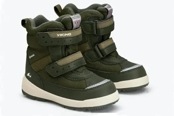 Grønne vintersko til barn