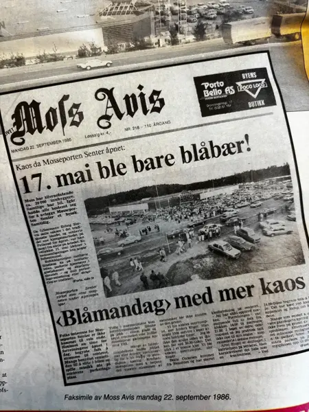 Gamle bilder fra Mosseporten