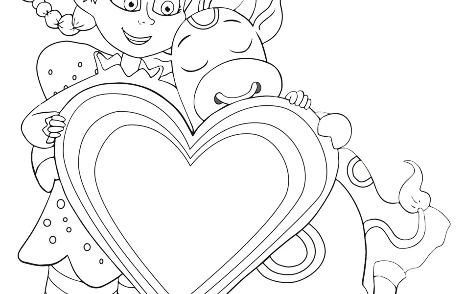 amfelia og oskar-tegning som kan lastes ned, skrives ut og fargelegges