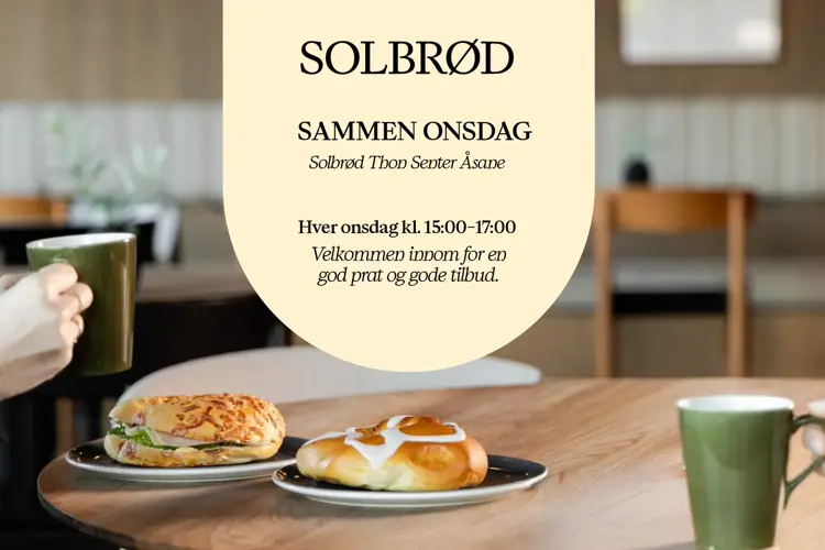 infoplakat som "sammen onsdag" treff hos solbrød