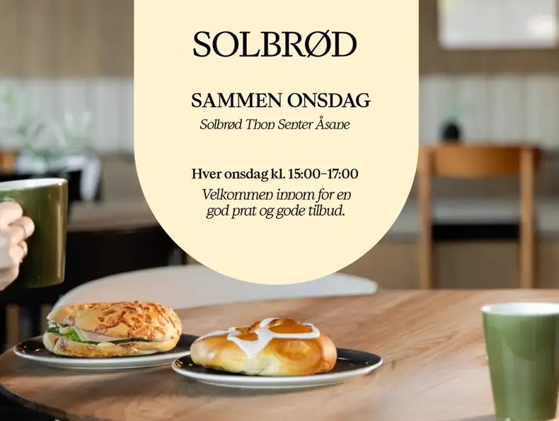 infoplakat som "sammen onsdag" treff hos solbrød