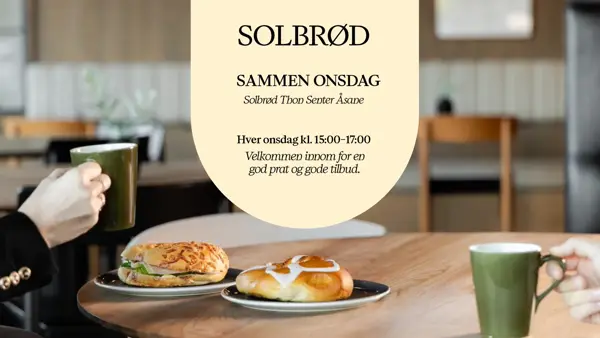 infoplakat som "sammen onsdag" treff hos solbrød