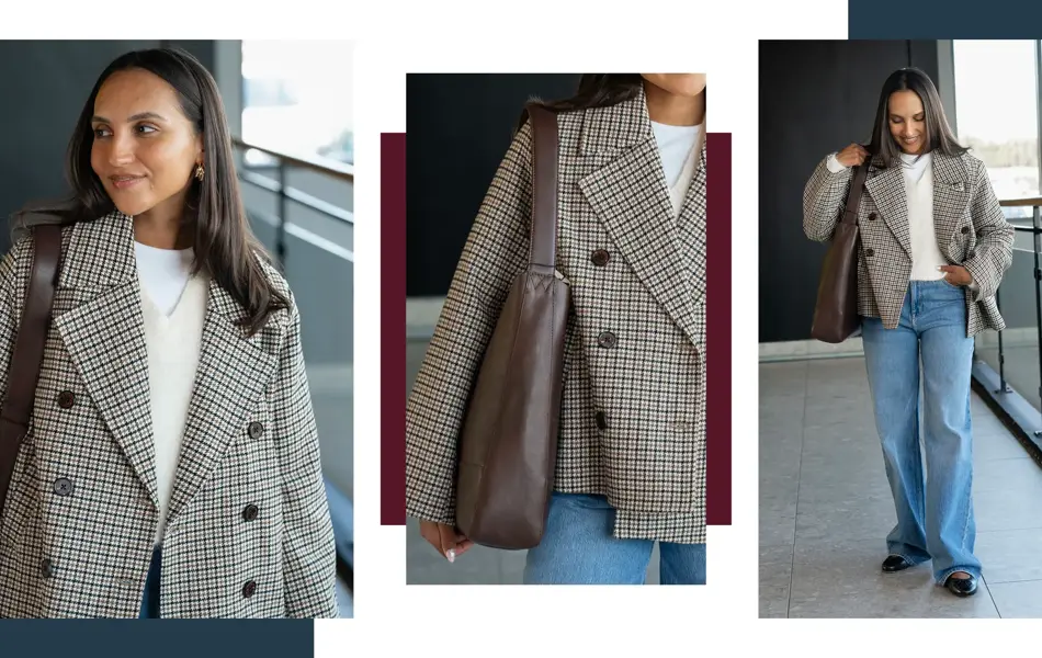 Dame viser mote på p-hus