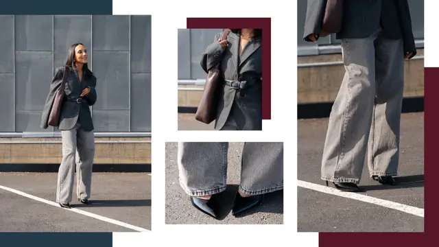 Dame viser mote på p-hus