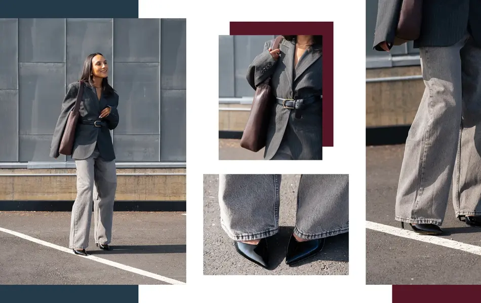 Dame viser mote på p-hus