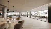 3D illustrasjon av 7. etasje på Vika Atrium