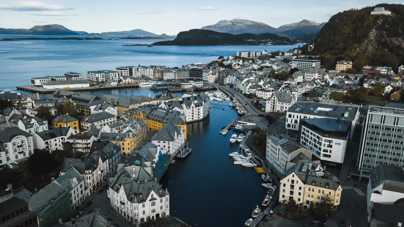 Utsikt over Ålesund 