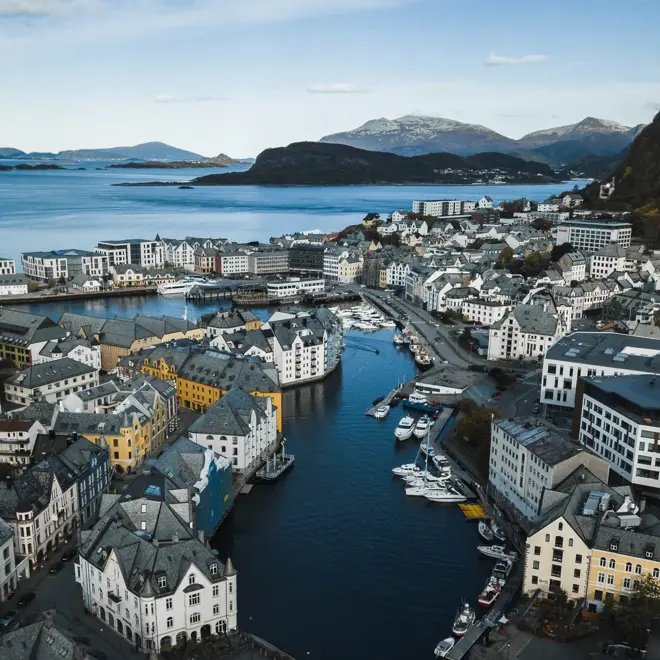 Utsikt over Ålesund 